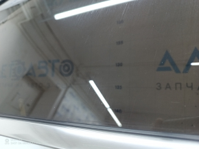 Front left door assembly for an Audi Q7 4L 10-15 keyless, white LS9R, scratches on the glass and trim