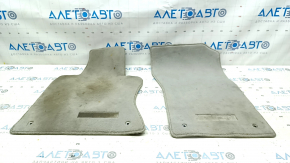 Set of floor mats for Infiniti Q50 14-24, gray, cloth, dry-cleanable