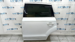Rear left door assembly for an Audi Q7 4L 10-15 keyless, tinted, white LS9R, bumper, scratches on glass
