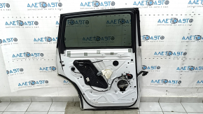 Rear left door assembly for an Audi Q7 4L 10-15 keyless, tinted, white LS9R, bumper, scratches on glass