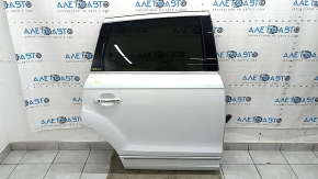 Audi Q7 4L 10-15 keyless rear right door assembly, tinted, white LS9R, dents, nicks, scratches on glass