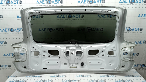 Bare tailgate with glass for an Audi Q7 4L, 10-15 tinted, white LS9R, scratches on the glass