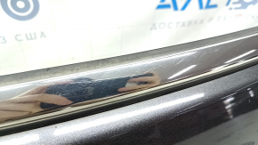 Jeep Compass 17-21 tailgate trim panel under glass, with chrome molding, with license plate light strip, scratches on chrome