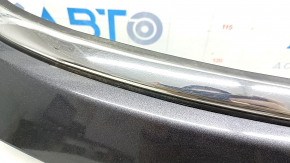 Jeep Compass 17-21 tailgate trim panel under glass, with chrome molding, with license plate light strip, scratches on chrome