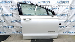 Front right door assembly for Ford Fusion mk5 13-20 hybrid, keyless, white YZ, cobweb on trim