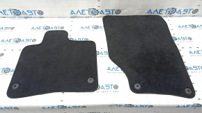 Set of floor mats for Audi Q7 4L 10-15, black, cloth, for cleaning