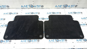 Set of floor mats for Audi Q7 4L 10-15, black, cloth, for cleaning