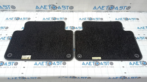 Set of floor mats for Audi Q7 4L 10-15, black, cloth, for cleaning