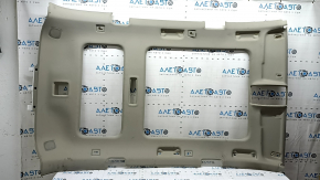 Headlining for an Audi Q7 4L 10-15 sunroof, gray, with speaker grilles, needs cleaning, tears, broken visor mounts