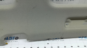 Headlining for an Audi Q7 4L 10-15 sunroof, gray, with speaker grilles, needs cleaning, tears, broken visor mounts