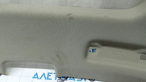 Headlining for an Audi Q7 4L 10-15 sunroof, gray, with speaker grilles, needs cleaning, tears, broken visor mounts