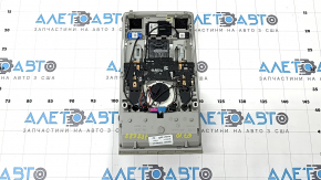 Front ceiling light assembly for Audi Q7 4L 10-15 gray sunroof, broken mount, peeling coating, cracks in the glass