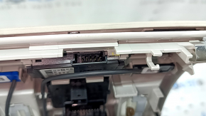 Front ceiling light assembly for Audi Q7 4L 10-15 gray sunroof, broken mount, peeling coating, cracks in the glass