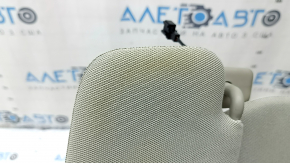 Left visor for Audi Q7 4L 10-15, gray, cloth, no hook, needs cleaning, broken latch