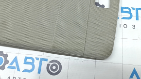 Right visor for Audi Q7 4L 10-15, gray, cloth, no hook, needs cleaning, broken latch