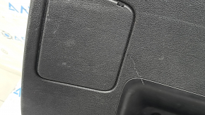 The lower trim of the tailgate of the Audi Q7 4L 10-15 is black, with plugs, without a curtain, worn, scratches