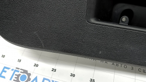 The lower trim of the tailgate of the Audi Q7 4L 10-15 is black, with plugs, without a curtain, worn, scratches