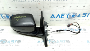 Right side mirror assembly for Jeep Compass 17-24, 2+3 pins, heated, graphite