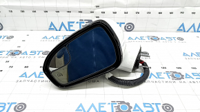 Left side mirror assembly for Ford Fusion mk5 17-20, 13 pins, auto-dimming, turn signal, heated, white