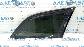 Rear left window glass, blind, Audi Q7 4L, 10-15 tinted, scratches on the trim, broken connector