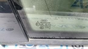 Rear left window glass, blind, Audi Q7 4L, 10-15 tinted, scratches on the trim, broken connector