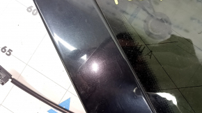 Rear left window glass, blind, Audi Q7 4L, 10-15 tinted, scratches on the trim, broken connector