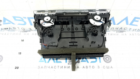Audi Q7 4L 10-15 black and chrome dashboard air vent, blistered coating, broken mount