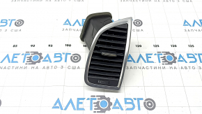 Right dashboard air duct deflector for Audi Q7 4L 10-15, black with chrome, broken guides