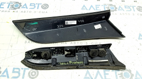 Left side window molding for a Jeep Compass 17-24, gloss black, defective fasteners, scratches