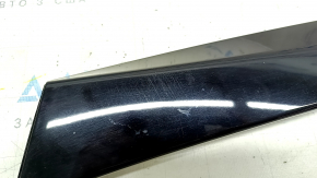 Left side window molding for a Jeep Compass 17-24, gloss black, defective fasteners, scratches