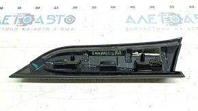 Right side window molding for a Jeep Compass 17-24, gloss black, defective fasteners, scratches