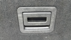 Audi Q7 4L 10-15 trunk floor for 3 rows of seats, black, needs cleaning, scratches on plastic