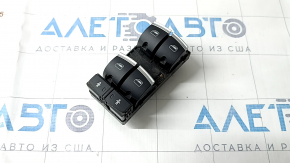 Front left window lift control Audi Q7 4L 10-15 black with chrome, 4 auto
