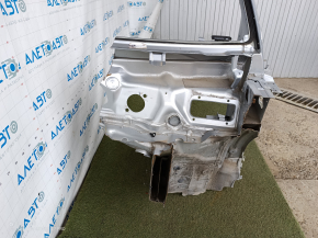 Front left quarter panel of a Porsche Macan 15-15, silver, sawed off, without a side member