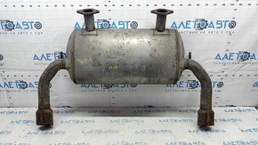 Rear muffler with barrel for Infiniti Q50 16-24 3.0T without chrome tips, rusty