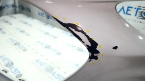 The front bumper is bare, Chevrolet Bolt 17-21 white GAZ, pressed, the mount is broken