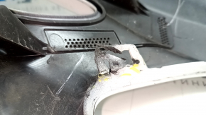 The front bumper is bare, Chevrolet Bolt 17-21 white GAZ, pressed, the mount is broken