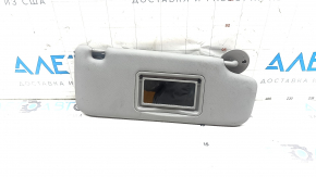 Right visor for Chevrolet Bolt 17, gray, without hook, without cover