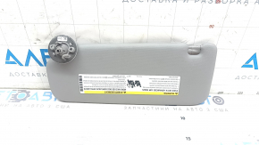 Right visor for Chevrolet Bolt 17, gray, without hook, without cover