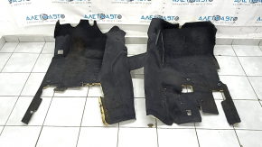 Front floor covering for Audi Q7 4L 10-15 black, needs cleaning, torn