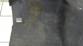 Front floor covering for Audi Q7 4L 10-15 black, needs cleaning, torn
