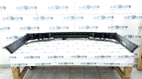The rear bumper, bare upper part, Audi Q7 4L 10-15, white, with absorber, scratches