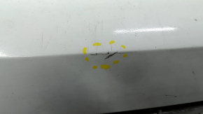 The rear bumper, bare upper part, Audi Q7 4L 10-15, white, with absorber, scratches