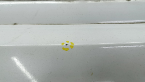 The rear bumper, bare upper part, Audi Q7 4L 10-15, white, with absorber, scratches