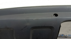 Bare rear bumper, lower part, Audi Q7 4L 10-15, white, without plugs and trim, with moldings, scratches
