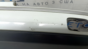 Bare rear bumper, lower part, Audi Q7 4L 10-15, white, without plugs and trim, with moldings, scratches