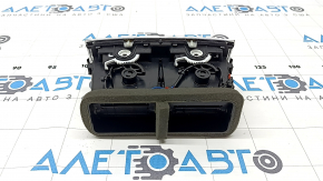 Audi Q7 4L 10-15 center console air vent, black with chrome, scratches