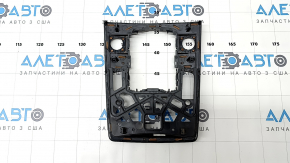 Wood grain center console trim for multimedia controls on an Audi Q7 4L 10-15, scratches, and cracks