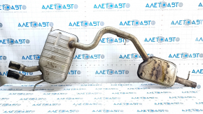 Muffler rear with barrel Audi Q3 8U 15-18 AWD