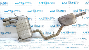 Muffler rear with barrel Audi Q3 8U 15-18 AWD